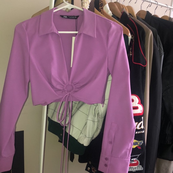 Pink Zara cropped top - Picture 3 of 3